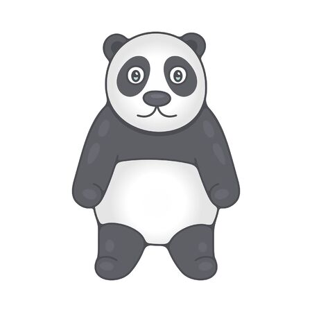 Panda. isolated on white backgroundのイラスト素材