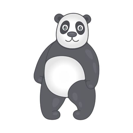 Panda. isolated on white backgroundのイラスト素材
