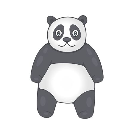 Panda. isolated on white backgroundのイラスト素材
