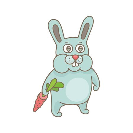 Rabbit. isolated on white backgroundのイラスト素材