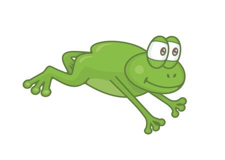 Frog. isolated on white backgroundのイラスト素材