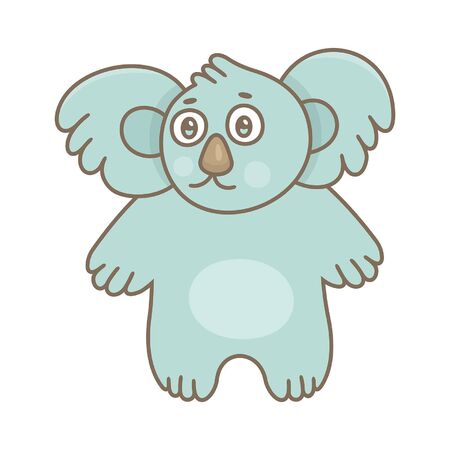 Koala. isolated on white backgroundのイラスト素材