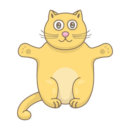 Cat. isolated on white backgroundのイラスト素材
