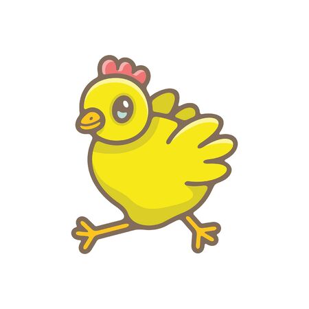Chick. isolated on white backgroundのイラスト素材