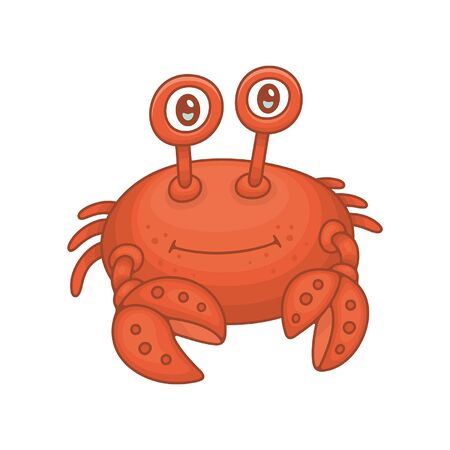 Crab. isolated on white backgroundのイラスト素材