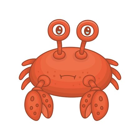 Crab. isolated on white backgroundのイラスト素材