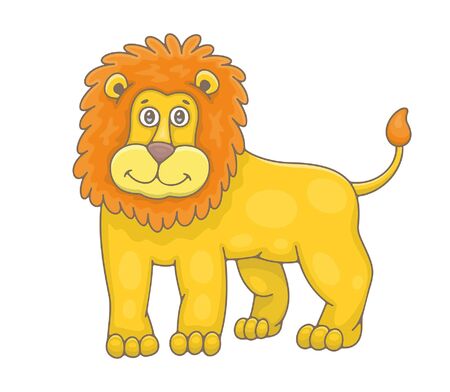 Lion. isolated on white backgroundのイラスト素材