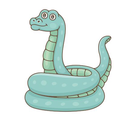 Snake. isolated on white backgroundのイラスト素材