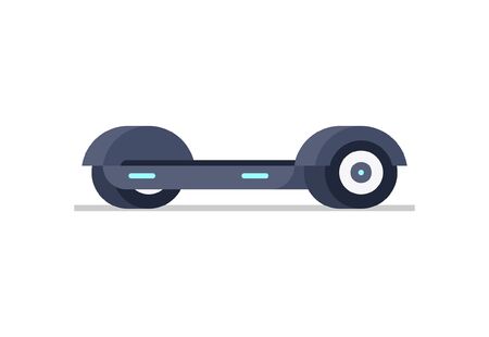 Electric hoverboard. isolated on white backgroundのイラスト素材