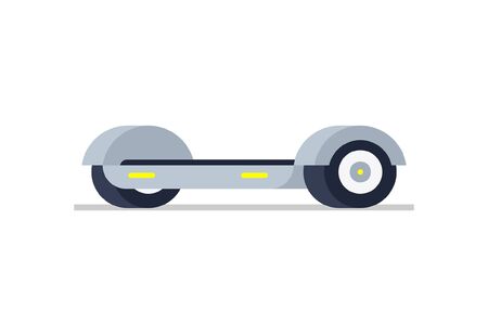 Electric hoverboard. isolated on white backgroundのイラスト素材