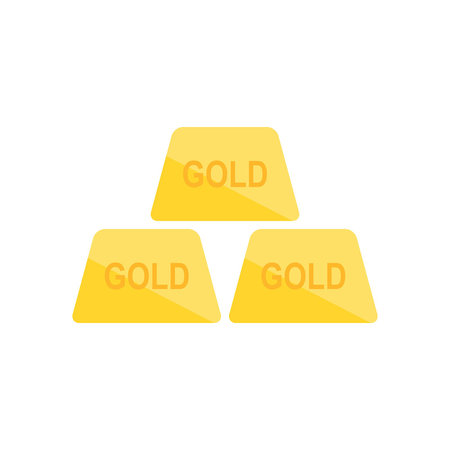 Golden bars. isolated on white backgroundのイラスト素材