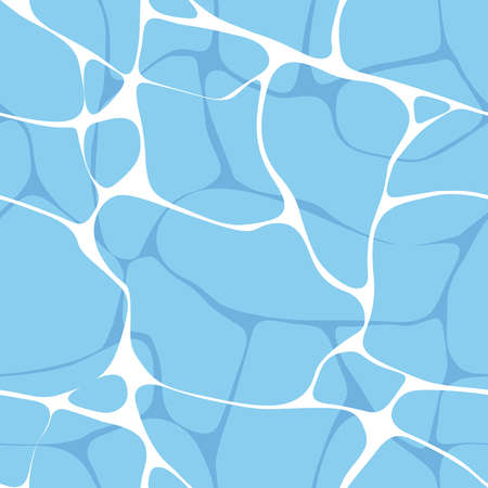 Water seamless pattern. flat styleのイラスト素材