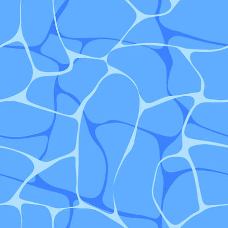 Water seamless pattern. flat styleのイラスト素材