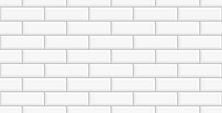 White ceramic brick tile wall. white tiles background. White ceramic tile wall backgroundのイラスト素材