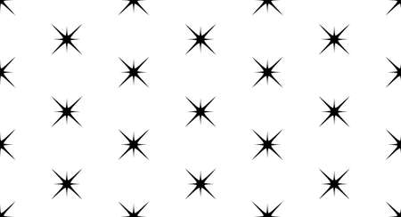 Seamless pattern with Star light. Glow effect. Bright sunのイラスト素材