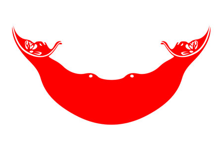 Flags of Easter Island. Flat element design. National Flag. White isolated backgroundのイラスト素材