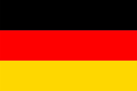 Flags of Germany. Flat element design. National Flag. White isolated backgroundのイラスト素材