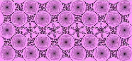 black pattern on a pink background vector