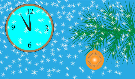 Five minutes before the new yearのイラスト素材