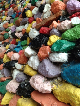 Colorful stone wallの素材