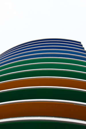 Isolated colorful buildingの写真素材