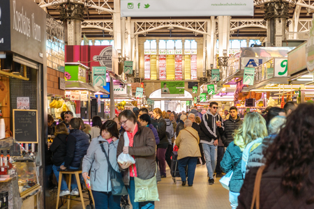 Central Market, Valencia, Spainのeditorial素材