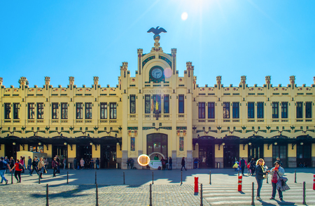 North Station in Valencia, Spainのeditorial素材