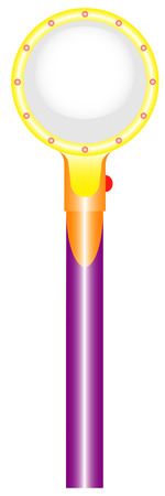 Illuminated Magnifier on a white background  We all need one of these のイラスト素材