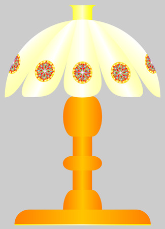 Decorative table lamp for interior use のイラスト素材