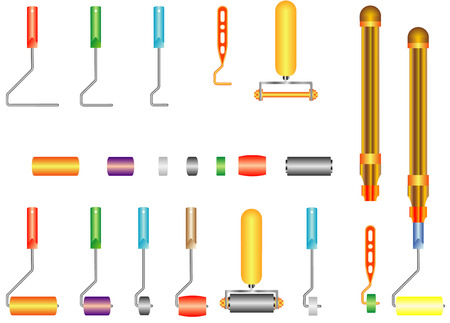 Various painting platensのイラスト素材