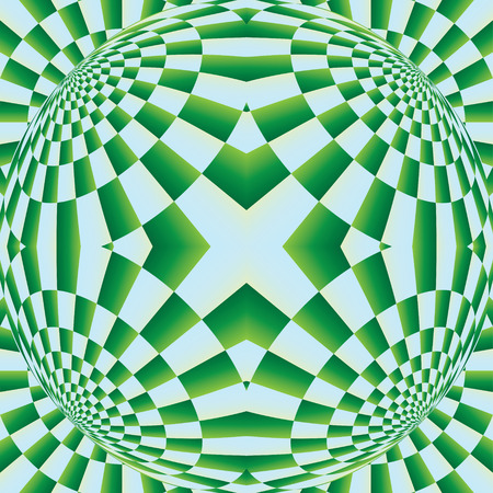 Optical expansion illusion. Abstract perforated background with bulgy effect. Motion illusion - swell. Uncanny -motion illusion. Optical illusion, bulge, distortion, seamless patternのイラスト素材