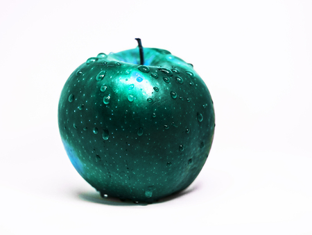 abstract apple with dropsの写真素材