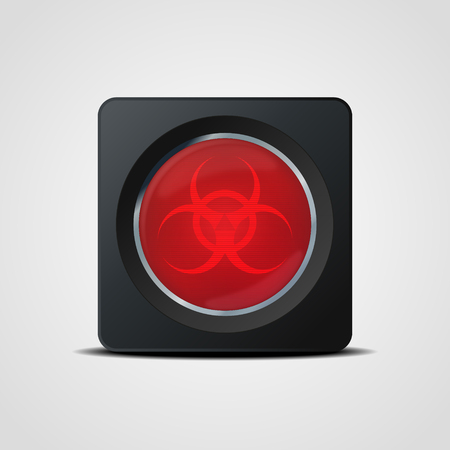 Biohazard icon. Vector illustrationのイラスト素材