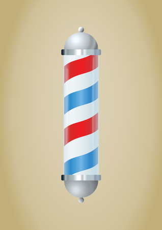 Barber pole. Vector illustrationのイラスト素材