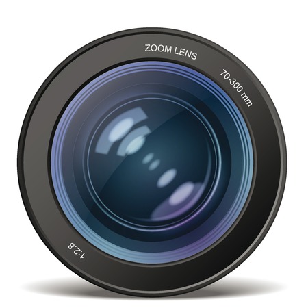 Camera photo lens. Vector illustrationのイラスト素材