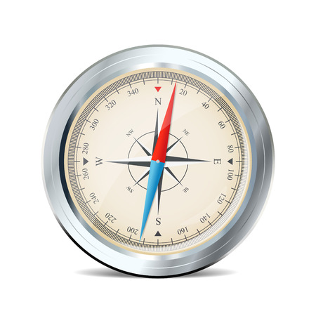 Compass with windrose. Vector illustrationのイラスト素材