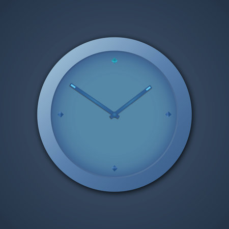 Mechanical clock. Vector illustration