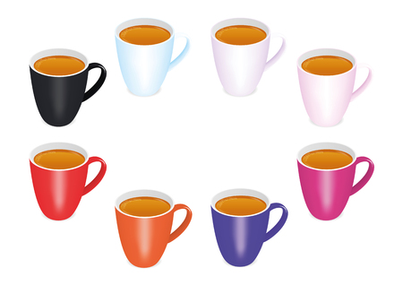 Cup of tea. Vector illustration, eps10のイラスト素材