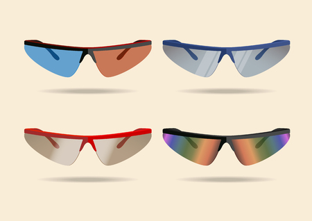 Bicycle sport sunglasses. Vector illustration, eps10のイラスト素材