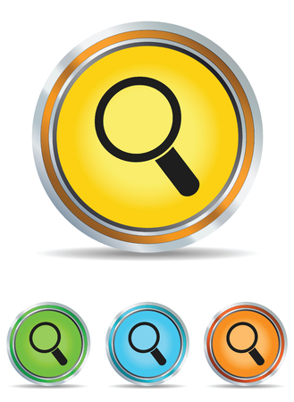 Search icons set. Vector illustrationのイラスト素材