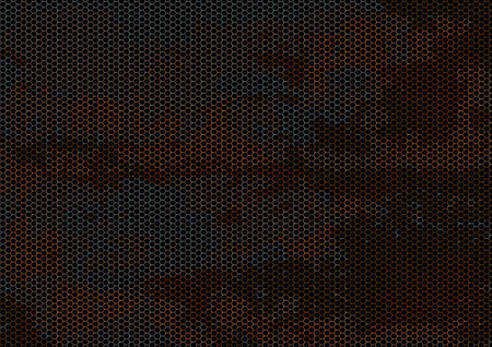 Rusty background with information board. Vector illustration, eps10のイラスト素材