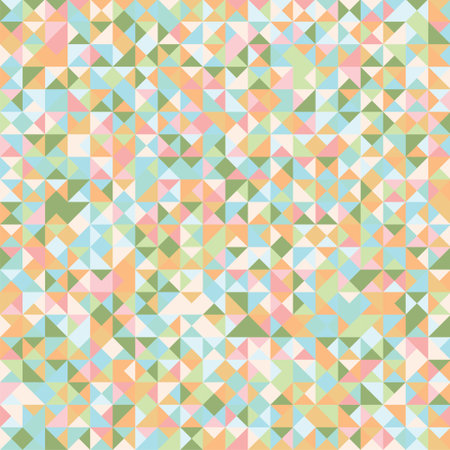 Abstract geometric seamless pattern. Triangle graphic design background. Colorful mosaic vector,...