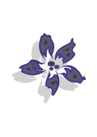 flowers silhouette on a white background, wallpaperのイラスト素材