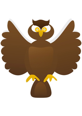 owl  illustration, animal, clip,clip-art, clipart, icon, painting のイラスト素材