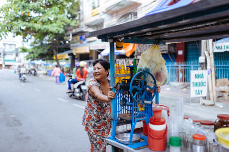 The smile of woman.のeditorial素材