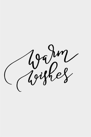 Christmas quote, lettering. Print Design Vector illustration. Warm wishes.のイラスト素材