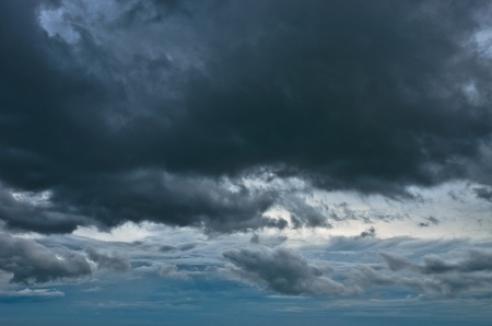 rain cloud in the skyの写真素材