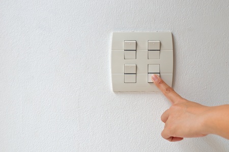 turn electrical switch offの写真素材