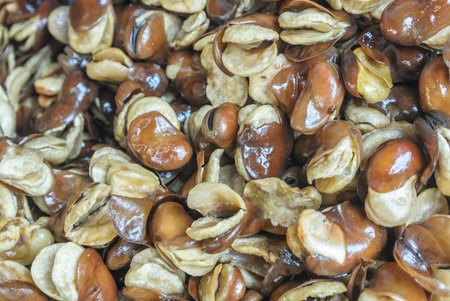 group of roasted ready to eat random broad bean