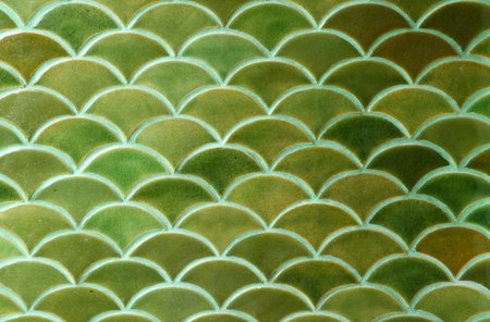 Green ceramic tiles texture background